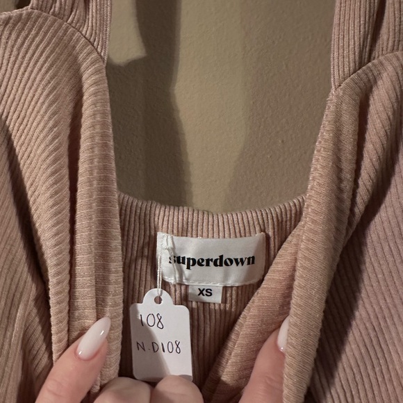 Superdown Light Pink Bodysuit - Picture 4 of 5